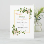 Rosen- en Stephanotis-bloemen uitnodiging (Staand voorkant)