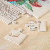 Rosen Ephemera Vintage Retro Cadeau Legpuzzel (Zijkant)