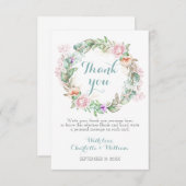 Rosen Groenelementen 60e Diamanten Huwelijksjubile Bedankkaart (Voorkant / Achterkant)