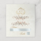 Rosen & Hart-monogram - Crème (Buitenkant ongevouwen)