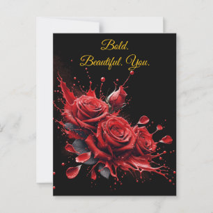 Rosen in Bloei - Elegante Verjaardag Briefkaart