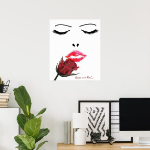 Rosen zijn Rood Afbeelding Poster
