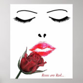 Rosen zijn Rood Afbeelding Poster (Voorkant)