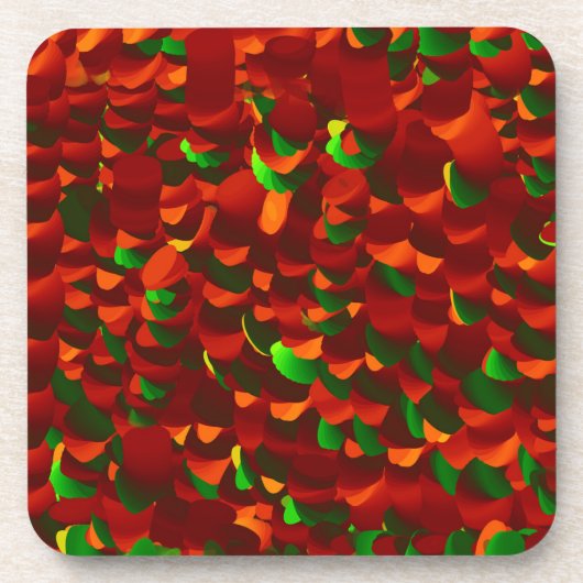 Rosenblätter abstrakt Bier Onderzetter (Voorkant)