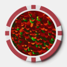  Rosenblätter abstrakt Poker Chips