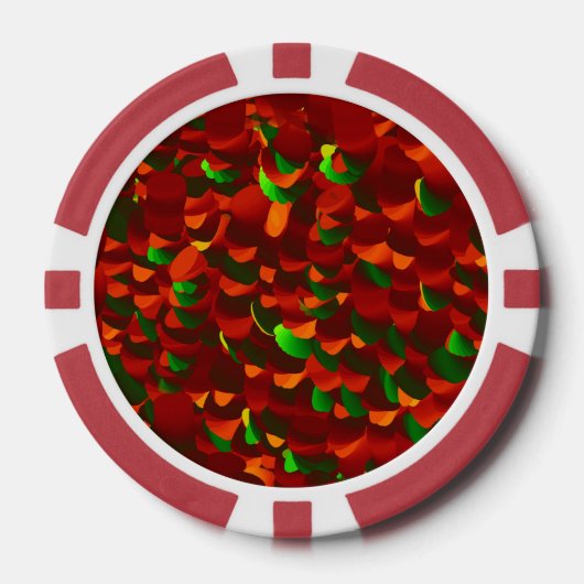  Rosenblätter abstrakt Poker Chips (Voorkant)