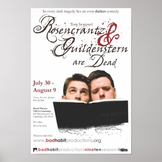 Rosencrantz en Guildenstern Poster (Voorkant)