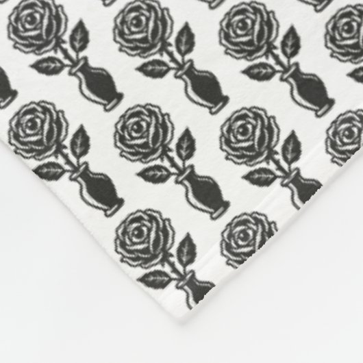 Rosenogen Fleece Deken (Hoek)