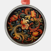 Rosepaint Modern 3 van 6 Metalen Ornament (Voorkant)