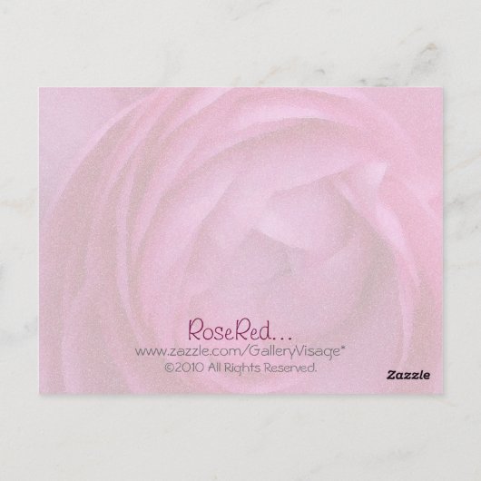 RoseRed... Briefkaart (Achterkant)