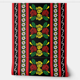 Roses and Castles Folk Art Floral Narrowboat Behang