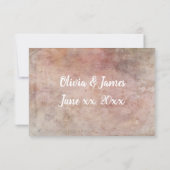 Roses antiques - Mariage carte RSVP 3" x 5" (Dos)