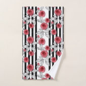 Roses aquarelle (Serviette à main)