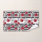 Roses aquarelle (Serviette à main)