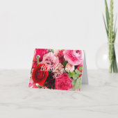 Roses Aquarelle Fleurs Merci Écriture Manuscrite (Devant)