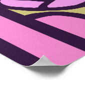 Roses Art déco en rose et or (Coin)