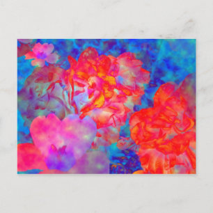 Roses avec effets spéciaux carte postale