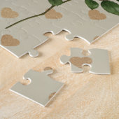 Roses blanches Coeurs d'or Jigsaw Puzzle (Côté)