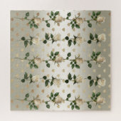 Roses blanches Coeurs d'or Jigsaw Puzzle (Horizontal)
