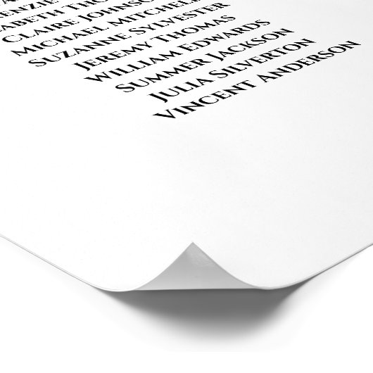 Roses blanches d'ivoire 12 Tableau Mariage (Coin)