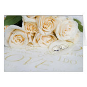 roses blanches et anneaux mariages (Devant horizontal)