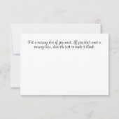 Roses blanches et Carte de remerciements Mariage d (Dos)