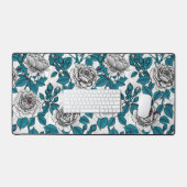 Roses blanches et coccinelles (Clavier et souris)