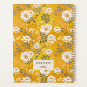 Roses blanches Floral Chiyogami Planificateur (Dos)