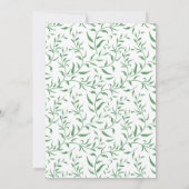 Roses blanches Floral verdure Invitations de maria (Dos)