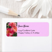 Roses blanches roses roses modifiables Étiquettes (En situation)