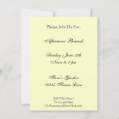 Roses blanches rouges et invitations personnalisée (Dos)