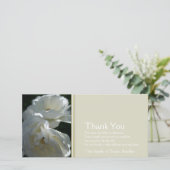 Roses blanches sauvages 2 Sympathie Merci Carte ph (Debout devant)