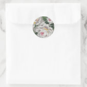 Roses blanches - Sticker (Sac)