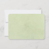 roses blanches sur vert avec cadre noir RSVP (Dos)