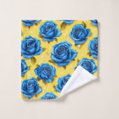 Roses bleues 3d (Gant de toilette)