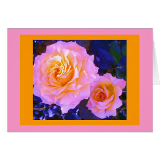Roses bleues jaunes et roses altérées