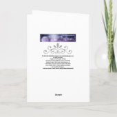 Roses Bleus Bonne carte d'anniversaire Design 1 (Dos)