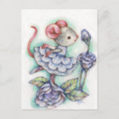 Roses Bleus - Carte postale d'art pour souris (Devant)