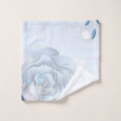 Roses bleus et étincelles (Gant de toilette)