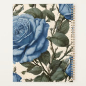 Roses Bleus Et Feuilles Verts, (Dos)