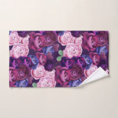 Roses Bleus Et Violets (Serviette à main)
