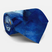 Roses bleus Floral Photo Motif Elégante Cravate (Roulé)