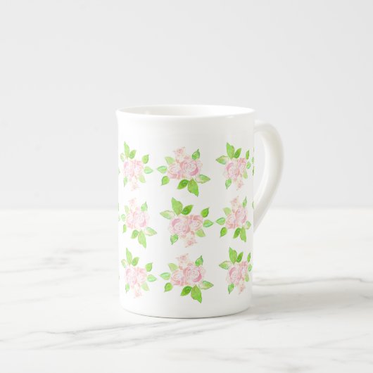 Roses Bone China Mok (Voorkant rechts)