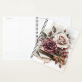 Roses bordeaux et blanches avec des lettres et des (Devant avec enveloppe)
