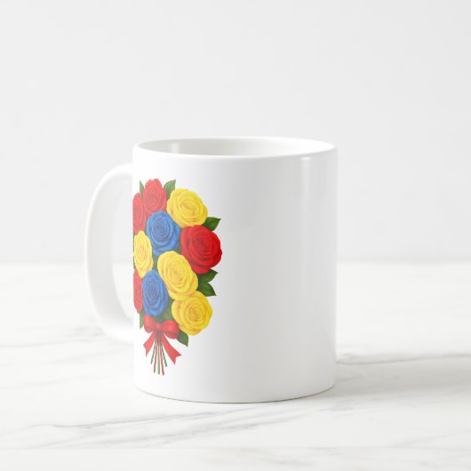 Roses Bouquet Classic Mug (Devant gauche)