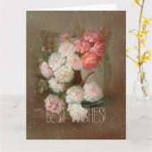 ROSES - Carte de vœux (Fleur jaune)