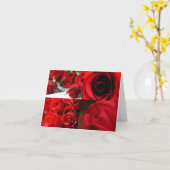 Roses cartes pour notes-Fleurs-Rouge (Fleur jaune)