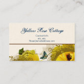 Roses, couronne, remous et cartes de visite de (Dos)