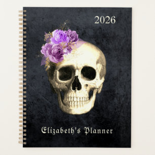 Roses crâne gothique Personnalisé 2026