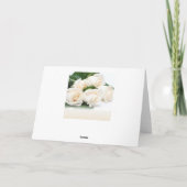 Roses crème blanche. Merci Mère pour mon Mariage (Dos)